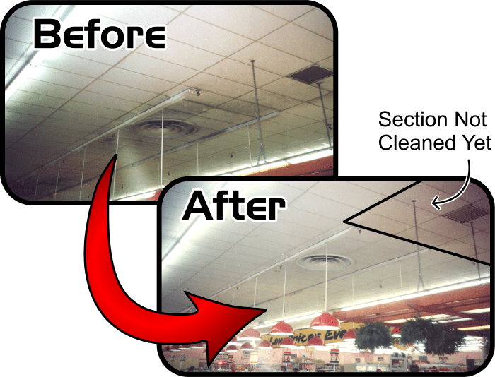 Ceiling Cleaning Services Company in Alabama delivering Ceiling Cleaning Services work